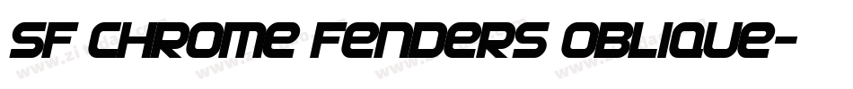 SF Chrome Fenders Oblique字体转换